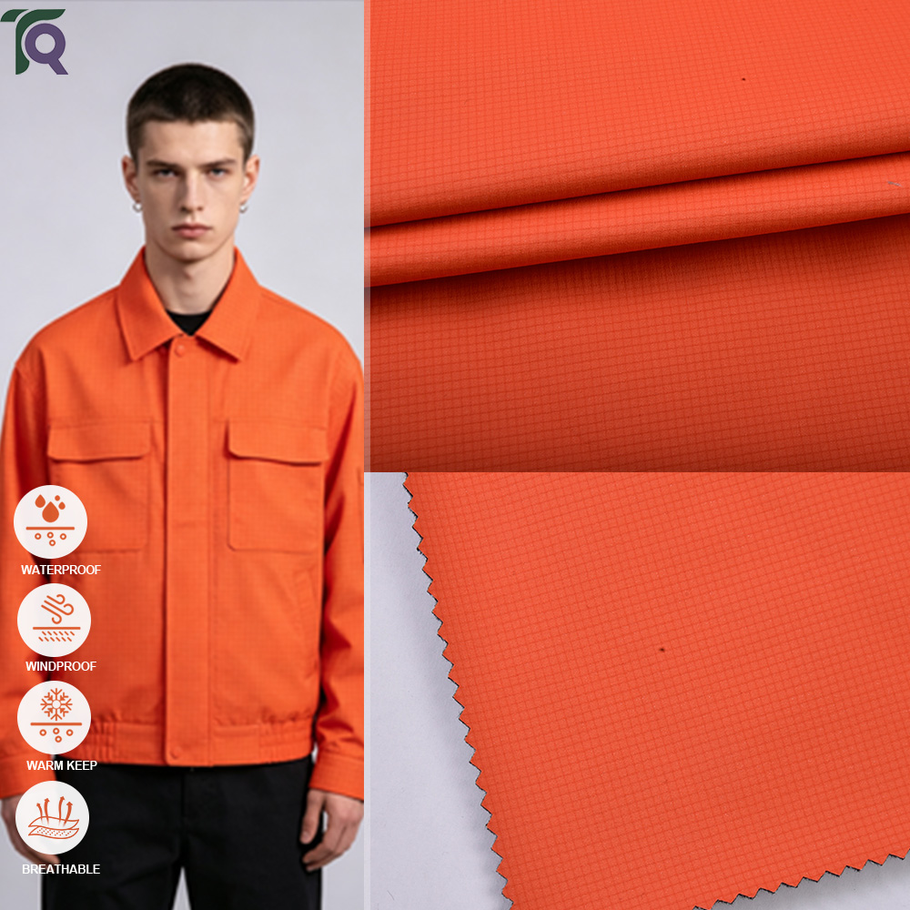 High-Tenacity Nylon 66 Hollow Brushed Bonded Fabric Waterproof Abrasion-Resistant Outdoor Softshell Fabric