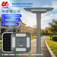 Vente directe d'usine, éclairage de jardin extérieur, batterie LiFePo4, étanche IP65, 15w 20w 25w 30w, lampe solaire de jardin LED tout-en-un
