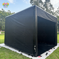 Simulateur de golf gonflable portable de haute qualité, écran gonflable imprimé UV, 10-12 pieds x 12 pieds, pour utilisation sur un terrain de mini-golf