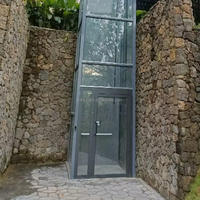 Nouvel ascenseur résidentiel d'urgence GlassView panoramique hydraulique SafeRide avec design compact en acier inoxydable pour les hôtels et le commerce de détail