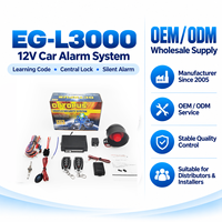 Système d'alarme universel 12V pour voiture, code d'apprentissage, verrouillage centralisé, anti-hijacking EG-L3000, sécurité véhicule (vente en gros)