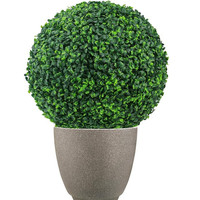 Faux buis boules rondes artificielles plante topiaire boule pour arrière-cour, balcon, jardin, fête de mariage, herbe de décor de bureau à domicile