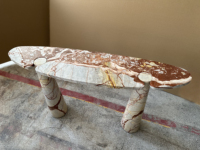 Table d'entrée en marbre rouge de luxe, table console Calacatta Viola, meubles de salon en marbre pour les projets de villas et d'hôtels