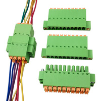 Bloc de bornes mâle-femelle à double rangée et à profil bas de 3,81 mm avec pince à ressort à enfiler et connecteur en ligne, directement de l'usine