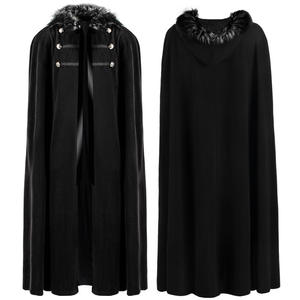 Mantello con Cappuccio Templare Gotico, Costume per Feste di Halloween, Abiti Medievali da Uomo, Tuniche da Crociati, Mantello da Guerriero Soldato - Product Image 1