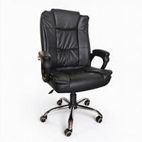 Chaise de bureau de direction à dossier haut en cuir PU, pivotante et réglable en hauteur, avec base chromée, vente en gros d'usine, OEM ODM