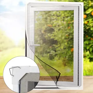 DIY 자동 접착 자석 창 스크린 메시 모기장 커튼 문 스크린 창