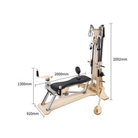Tour de poulies professionnelle en bois d'érable pour studio de Pilates et de yoga, équipement de fitness à mouvement spirale pour la colonne vertébrale