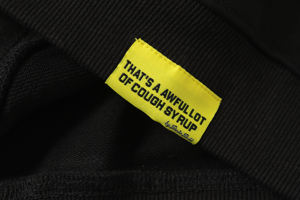 Nueva Sudadera con Capucha Informal Holgada de Alta Calidad, 100% Algodón, Marca de Moda, para Hombre, con Estampado 'THAT'S A AWFUL LOT OF COUPH SYRUP' - Product Image 5