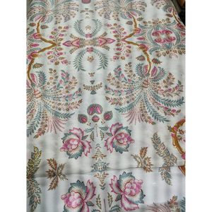 Tela Habutai de Seda de Morera Triloki de 44 Pulgadas de Ancho con Estampado Floral Transparente para Vestidos de Novia, Costura y Manualidades por Metro - Product Image 6