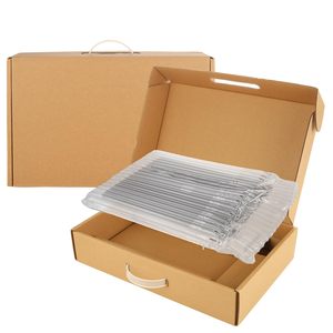Boîte d'expédition pour ordinateur portable <span class=keywords><strong>en</strong></span> carton ondulé avec poignée pour ordinateur portable jusqu'à 16 pouces, boîtes d'expédition sécurisées, emballage recyclable - Product Image 1