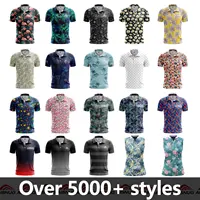 Großhandel Kunden Dye Sublimation druck golf shirt männer bekleidung design golf kleidung marken