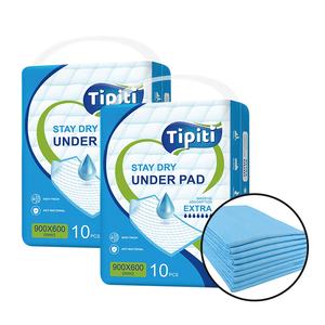 Fabricante al por mayor almohadilla de orina para ancianos almohadillas desechables 60*90 almohadillas de cama impermeables baratas con película de PE - Product Image 1