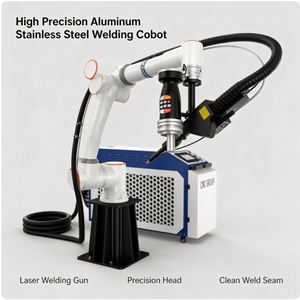 Robot de soudage au laser à fibres collaboratif, bras de cobot à 6 axes, automatique, 1500 W, haute précision pour le soudage industriel des métaux - Product Image 1