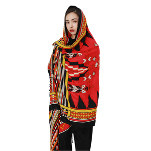 Wholesale Designer Large Size <strong>Wool</strong> Scarves Oversize <strong>Shawls</strong> Soft Dupatta <strong>100</strong>% Pure <strong>Wool</strong> Scarf Wraps for Women - Product Image 5