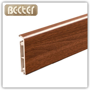 Accessoires de revêtement de sol en PVC 75mm plinthe plinthe métallique - Product Image 4