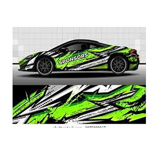 High quality custom logo stickers race car stickers Race Wall Sticker PVC vinyl material for advertising events