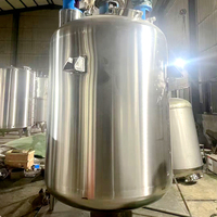 Cuve de mélange en acier inoxydable sur mesure avec agitateur homogénéisateur et système de chauffage pour la production de shampooing et de lotion