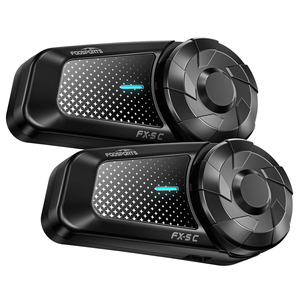 2 stuks Fodsports FX-S C waterdichte motorfiets Bluetooth-headset 40 mm Hi-Fi stereo ruisonderdrukking - Product Image 1