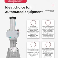 Machine électrique industrielle à décortiquer les noix de coco et les fruits, haute productivité, 220V, avec découpe précise et pointue
