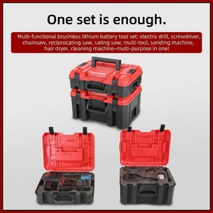 Ensemble d'outils électriques sans fil 16 en 1, 21V, avec têtes interchangeables, perceuse, clé à chocs, scie, boîte à outils - Product Image 5