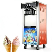 Machine à fabriquer de la crème glacée molle commerciale