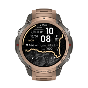 <span class=keywords><strong>Nouvelle</strong></span> montre intelligente robuste de sport en plein air DM59 avec carte hors ligne intégrée, GPS, IP69K, 5ATM, écran AMOLED, boussole, altimètre, baromètre et SOS - Product Image 1