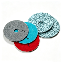 Disques de polissage diamantés professionnels 4'' (100 mm) à 3 étapes, utilisation à sec ou humide pour la restauration du granit, du marbre et de la pierre, disque de ponçage flexible