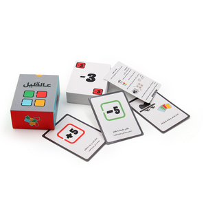 Venta al por mayor 60 piezas 100 piezas por juego de tarjetas de papel recubiertas de buena calidad tarjetas educativas para niños - Product Image 3