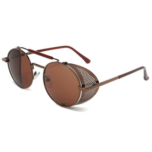 Nouvelles Lunettes de Soleil Métalliques Steampunk Tendance Feihong FH5066247 Unisexe, Verres Acryliques UV400 Créatifs Style Punk, Monture Latérale en Maille, Lunettes Vantage - Product Image 3