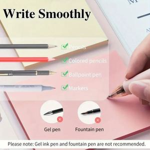 Transparent Self-Adhesive <b>PET</b> Sticky Notes Waterproof Repositionable Correction Notes Essential Back-to-School Reminders - Product Image 5