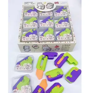 3d重力胡萝卜刀玩具福福胡萝卜枪胡萝卜刀玩具收割机刀包包装盒