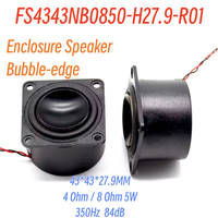 Boîtier de 43mm de hauteur 27.9mm avec trou de fixation 4Ohm 8Ohm 5 Watt Type de fil Gamme complète 84dB Mini haut-parleurs portables à cavité pour scène