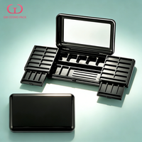 Palette de maquillage vide multi-tiroirs en ABS/PS/PET pour fards à paupières, blush et illuminateur, avec logo personnalisé, vente en gros OEM, directement de l'usine
