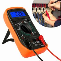 Multimètre numérique LCD Voltmètre AC DC Ampèremètre Ohmmètre Volt Tester Leads Meter