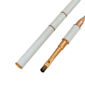 Pinceau à ongles double tête, stylo de peinture à tête ronde, support de stylo en métal, outil professionnel de manucure pour salon, pinceau à gel UV - Product Image 2