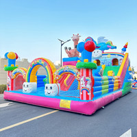 Nouveau style de château gonflable pour enfants, trampoline gonflable d'extérieur, combo toboggan parc à thème, équipement d'amusement, vente directe usine