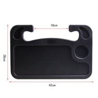 Plateau de rangement 2-en-1 pour volant de voiture, support de bureau pour ordinateur portable, console de voiture, plateau repas pour manger G25-782