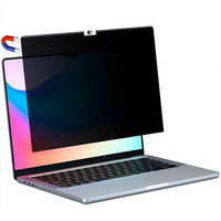 Protection d'écran de confidentialité personnalisée anti-espion magnétique amovible mate anti-rayures dureté 3H 2.5D PET pour Macbook Air Pro 15.3 pouces