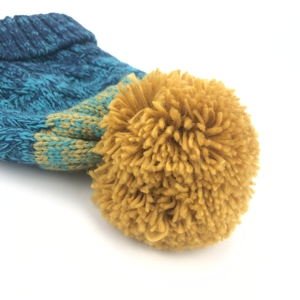 <span class=keywords><strong>2023</strong></span> Precio de fábrica Sombreros de punto de <span class=keywords><strong>invierno</strong></span> con pompón azul más populares - Product Image 4