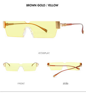 Gafas <span class=keywords><strong>de</strong></span> Sol KD7204 Nuevas <span class=keywords><strong>de</strong></span> Metal, Modernas, con Diseño Rectangular y Colorido - Product Image 4