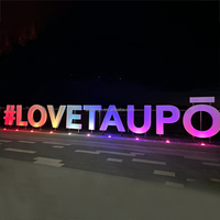 Lettres lumineuses LED RGB multicolores multimodes avec contrôle par application, étanches IP65-67 pour bars, magasins et enseignes commerciales à domicile