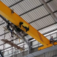 Pont roulant monopoutre de 5 tonnes avec palan électrique pour entrepôt intérieur, équipement de levage industriel