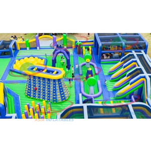 <span class=keywords><strong>Parc</strong></span> à thème gonflable géant de maison de rebond avec parcours d'obstacles <span class=keywords><strong>pop</strong></span> château gonflable de ninja warrior course d'obstacles - Product Image 3