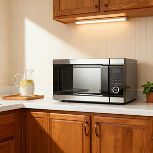 Four à convection électrique multifonctionnel de comptoir de 28 L avec <span class=keywords><strong>micro</strong></span>-ondes numérique et friteuse à air pour usage hôtelier - Product Image 1