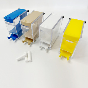 Press Type Cotton <b>Roll</b> <b>Box</b> For Dental Oral Care Multi Color Storage Container With Lid And Dispenser Tray - Product Image 3