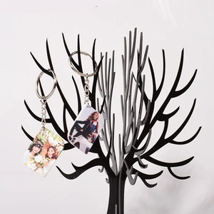 Polymer thăng hoa Móc Khóa trống thăng hoa Keychain khoảng trống đôi bên có thể in - Product Image 5