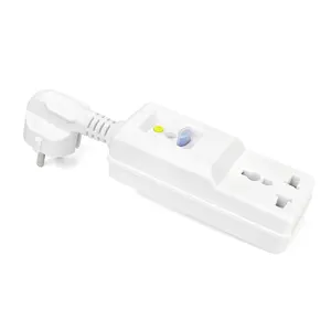 Adaptador de salida Gfci, 16a, 240V, toma de tierra estándar de la UE, enchufe de 3 pines y desenchufe