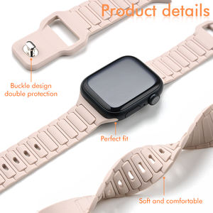 애플 워치 울트라 밴드 38mm 부드러운 실리콘 팔찌 팔찌 스트랩 애플 워치 10 스트랩에 대 한 핫 세일 - Product Image 3