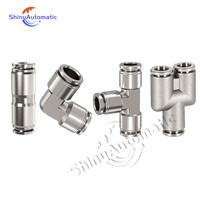 Raccord pneumatique rapide en acier inoxydable PU PC PV PY PE PK PZA PM SL, résistant à la corrosion, haute température et haute pression